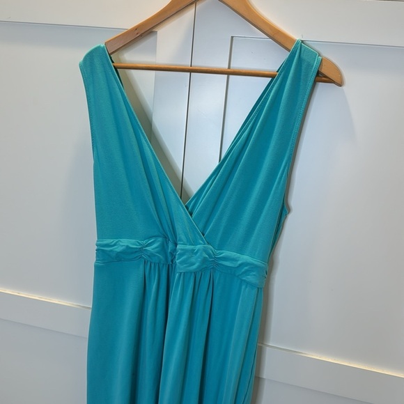 Fresh Produce turquoise jersey summer tank style dress Size: Large - Picture 7 of 8